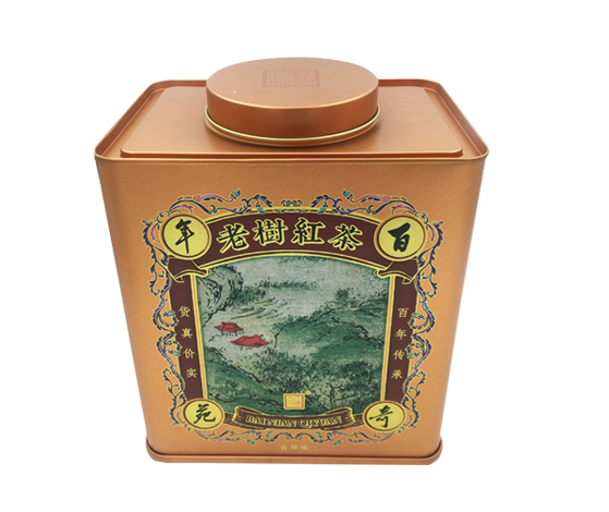 武汉方形茶叶铁罐